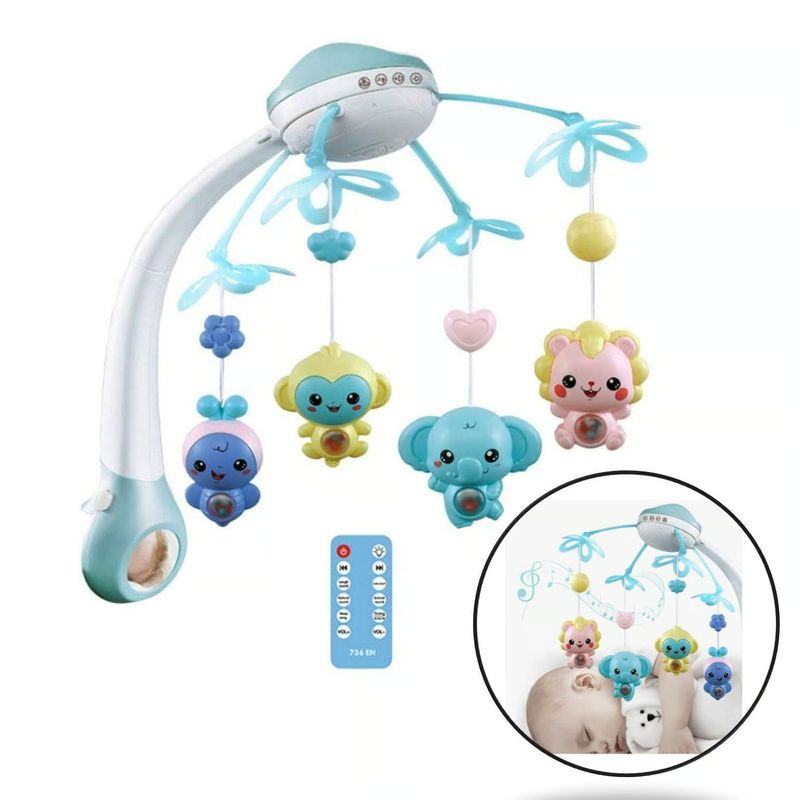 GENERICO - Móvil Musical para Bebes con Luces y Bluetooth