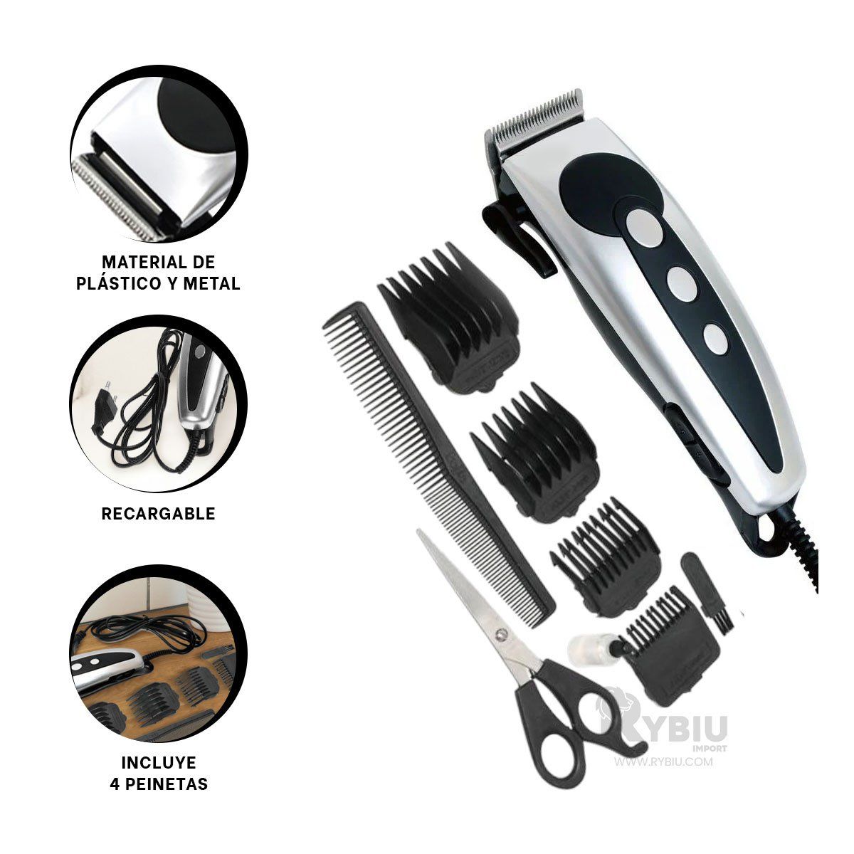 RYBIU IMPORT - Maquina de Peinadora para Hacer Recortes Y+Regalo Agendita