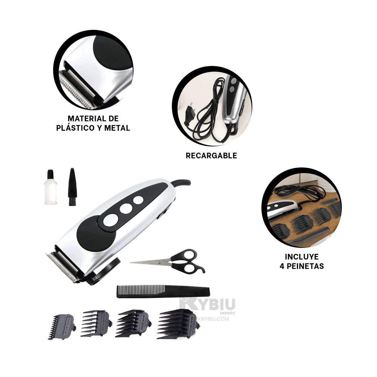 RYBIU IMPORT - Cortadora Resistente y Bonita de Cabello Y+Post-it Adhesivos