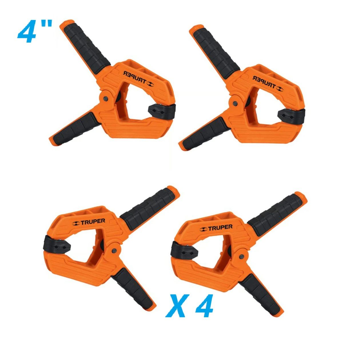 TRUPER - Prensa de Resorte 4" x 4 Unidades TRUPER 17700