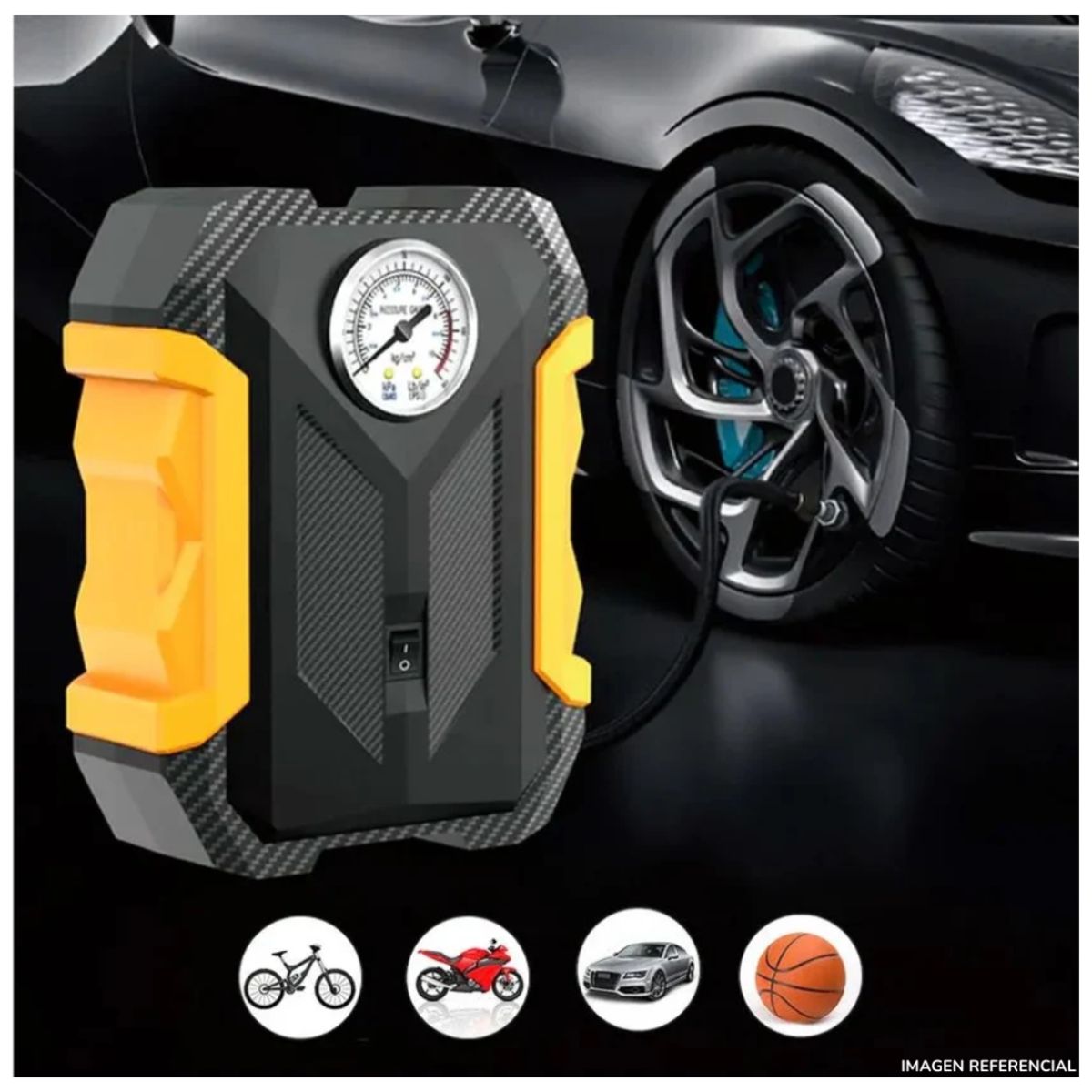 INSPIRA - Mini inflador de llantas Portatil elegante