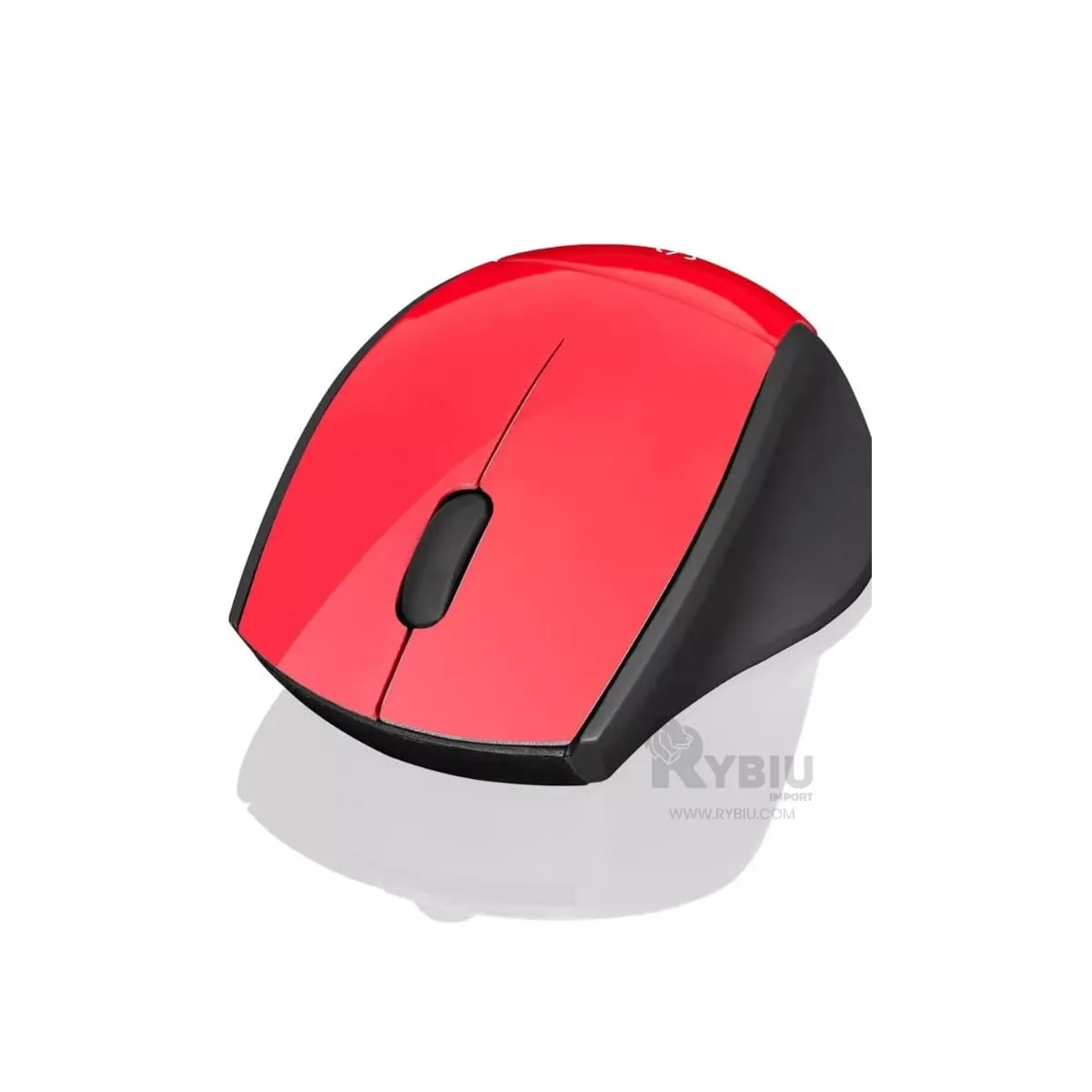 RYBIU IMPORT - Cursor Elegante EKM200 en Color Rojo Y+Post-it Adhesivos