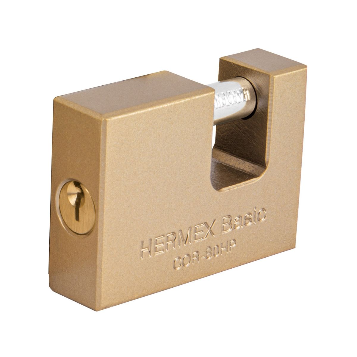 HERMEX - Candado 80mm Tipo Jumbo Antipalanca Cuerpo Hierro 22517 Hermex