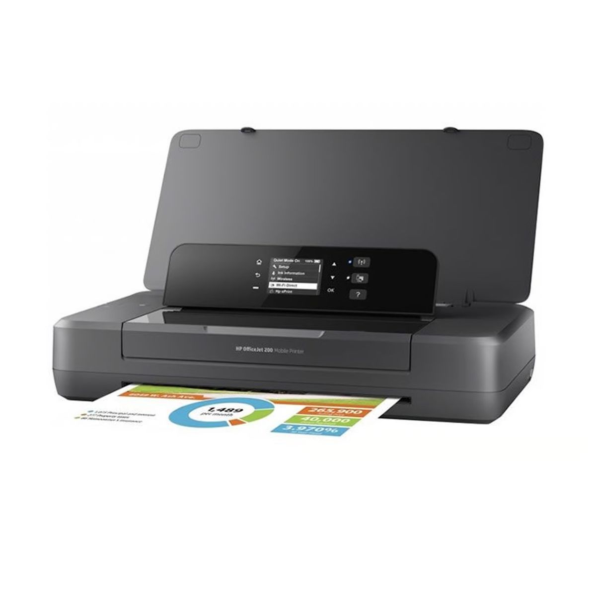 HP - Impresora Portátil HP Officejet 200 Mobile Inkjet Printer, Wireless