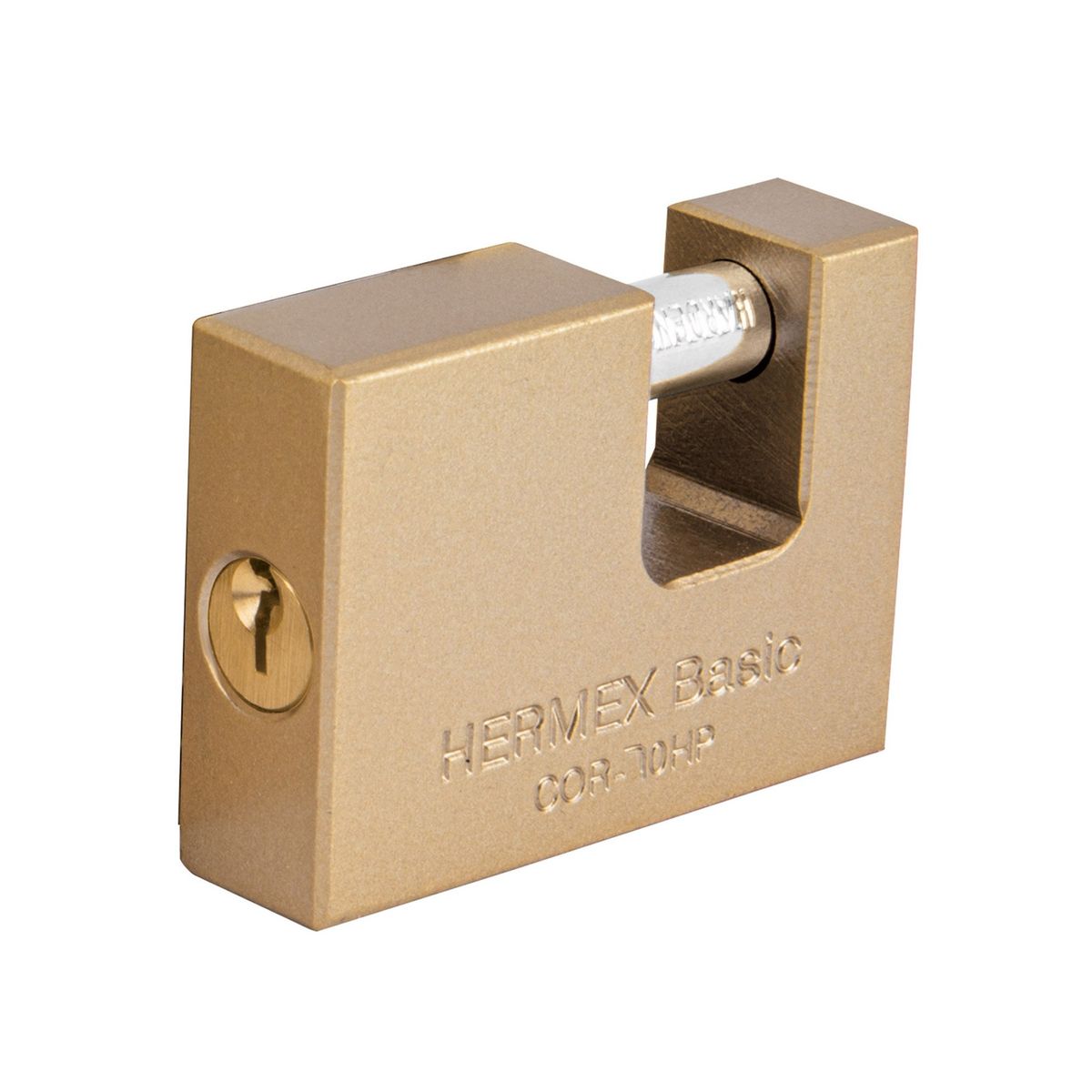 HERMEX - Candado 70mm Tipo Jumbo Antipalanca Cuerpo Hierro 23540 Hermex