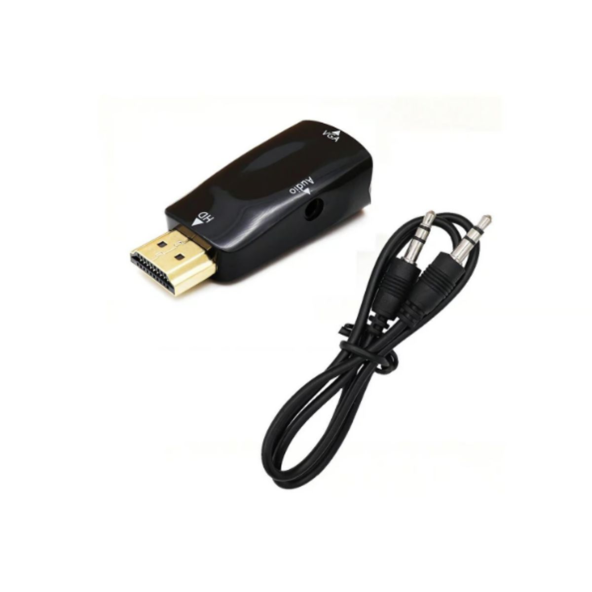 GENERICO - Convertidor De Cable Hdmi A Vga Adaptador Macho A Hembra HD 1080P