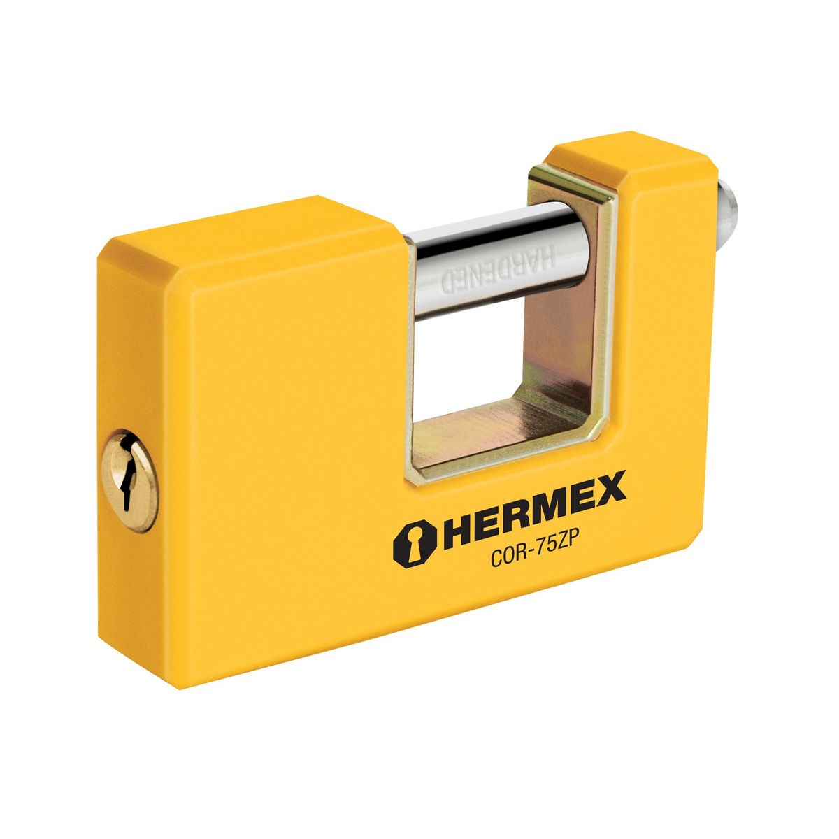 HERMEX - Candado 75mm Tipo Jumbo Antipalanca Cuerpo Metalico 23524 Hermex