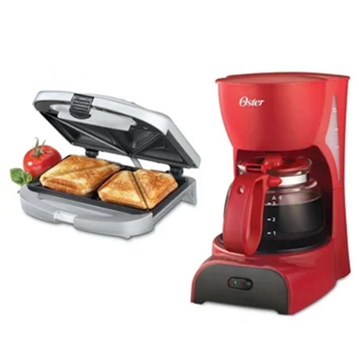 OSTER - Combo Cafetera Oster Bvstdcd5r5 + Sandwichera imaco Ist101 2 panes