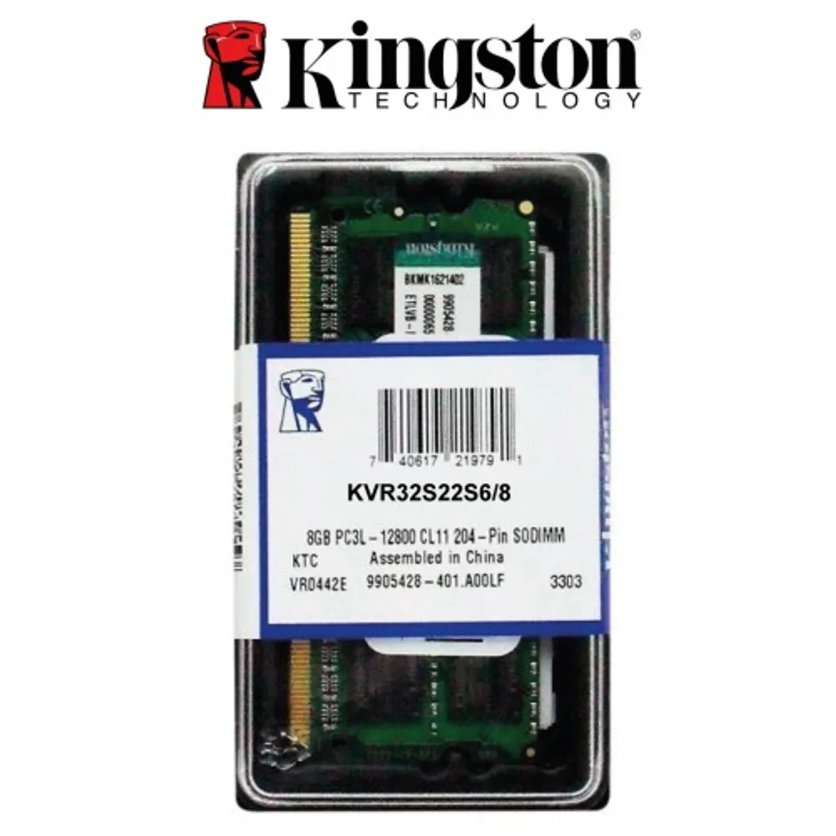 KINGSTON - Memoria Ram Kingston KCP432SS6/8 8 Gb DDR4 3200Mhz SODIMM