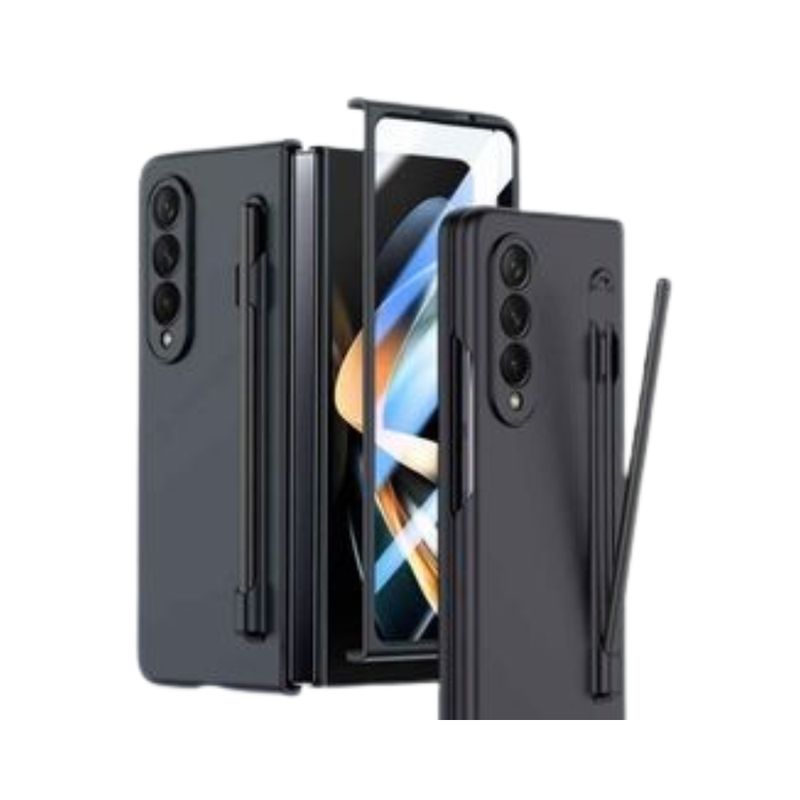 GENERICO - FUNDA PROTECTOR PARA SAMSUNG GALAXY Z FOLD 3 + BOLIGRAFO COLOR NEGRO