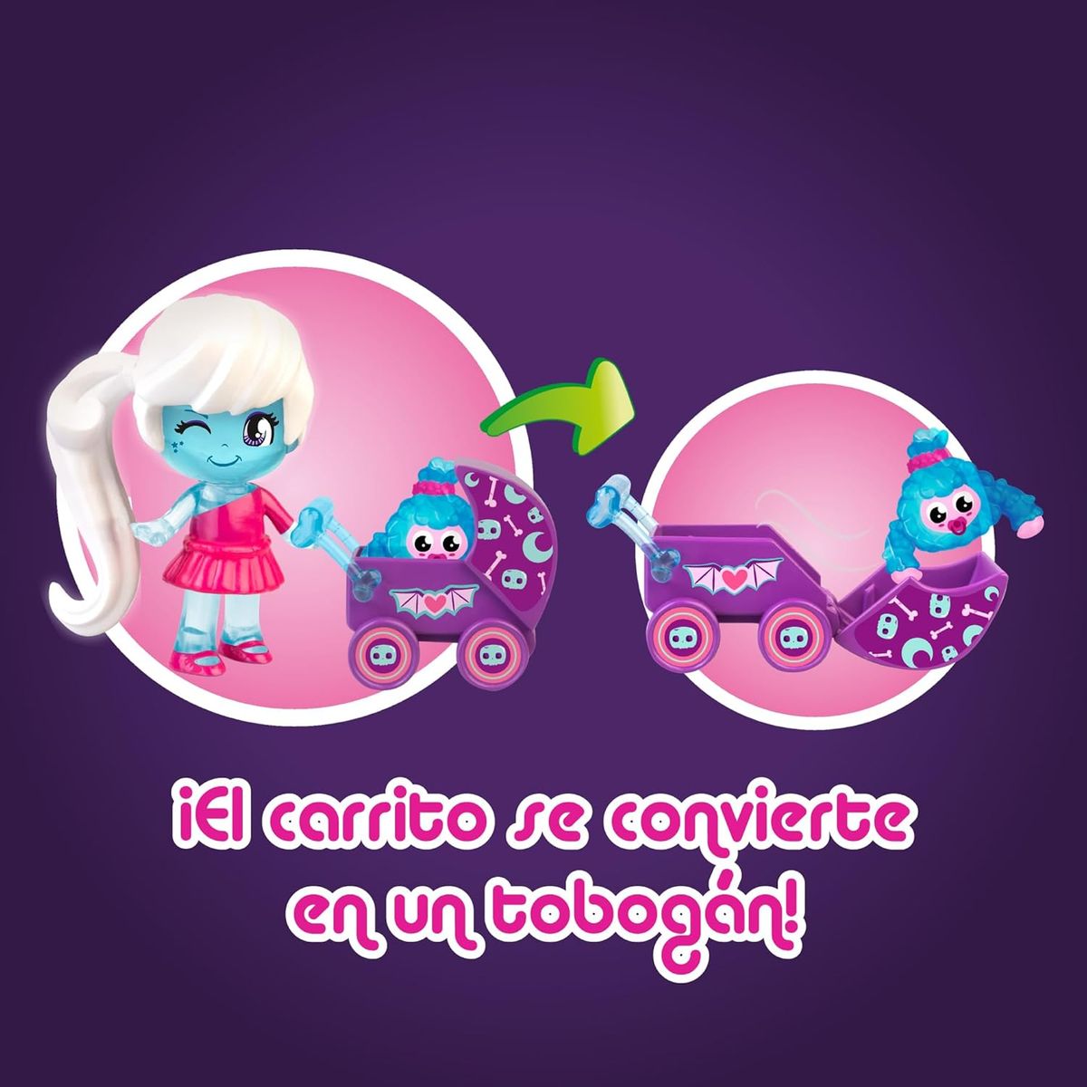 PINYPON - Juguete Muñeca Pinypon Tenebrosa Mi Monstruo y Yo