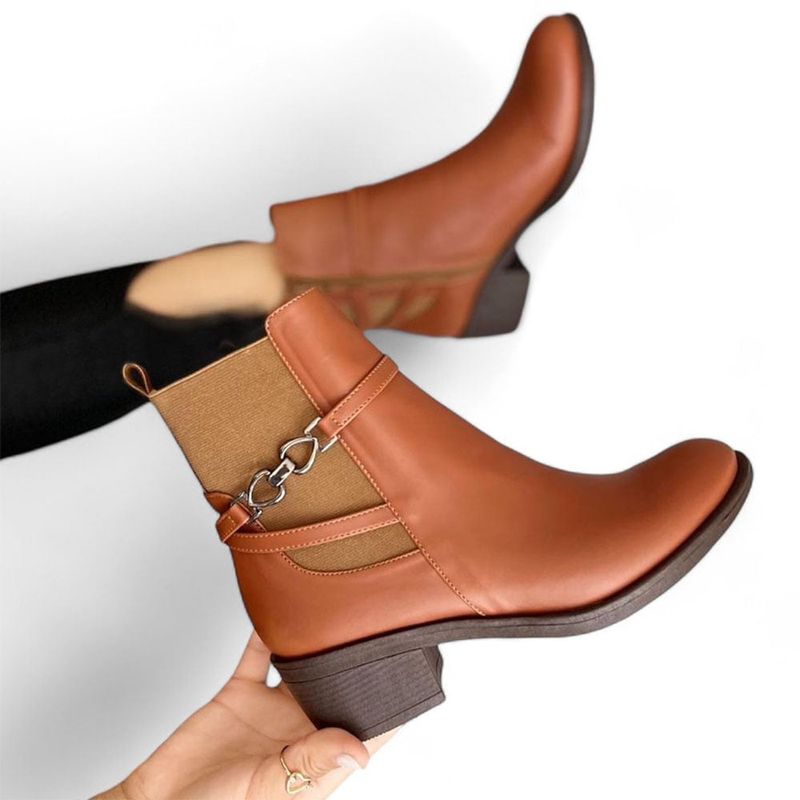 GENERICO - Botin Mujer Yomar Casual Corazon 2086L-55 Color Camel