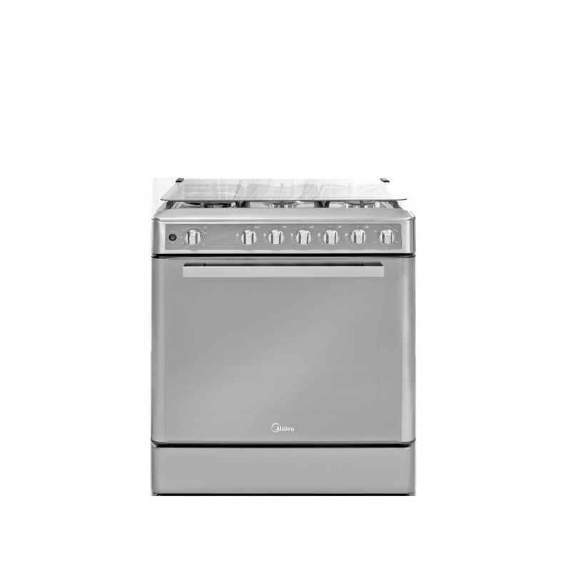 MIDEA - Cocina a gas 30" Midea 5 hornillas Venus Acero Inox MGS30F2LCCWSS-PE.