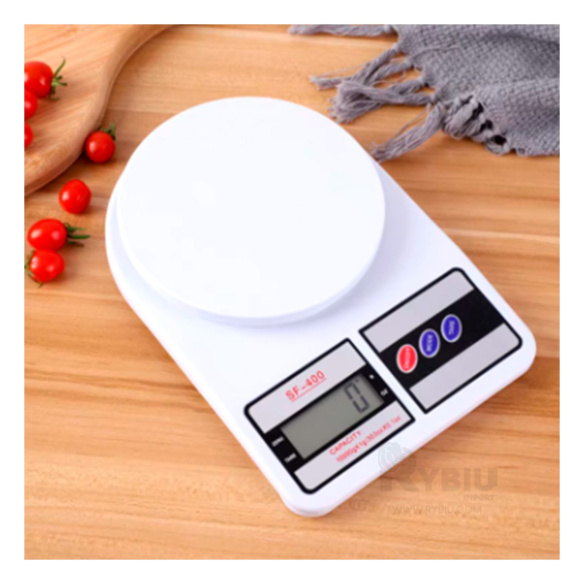 RYBIU IMPORT - Balanza de Precision en Tono Blanco Y+Regalo Agendita