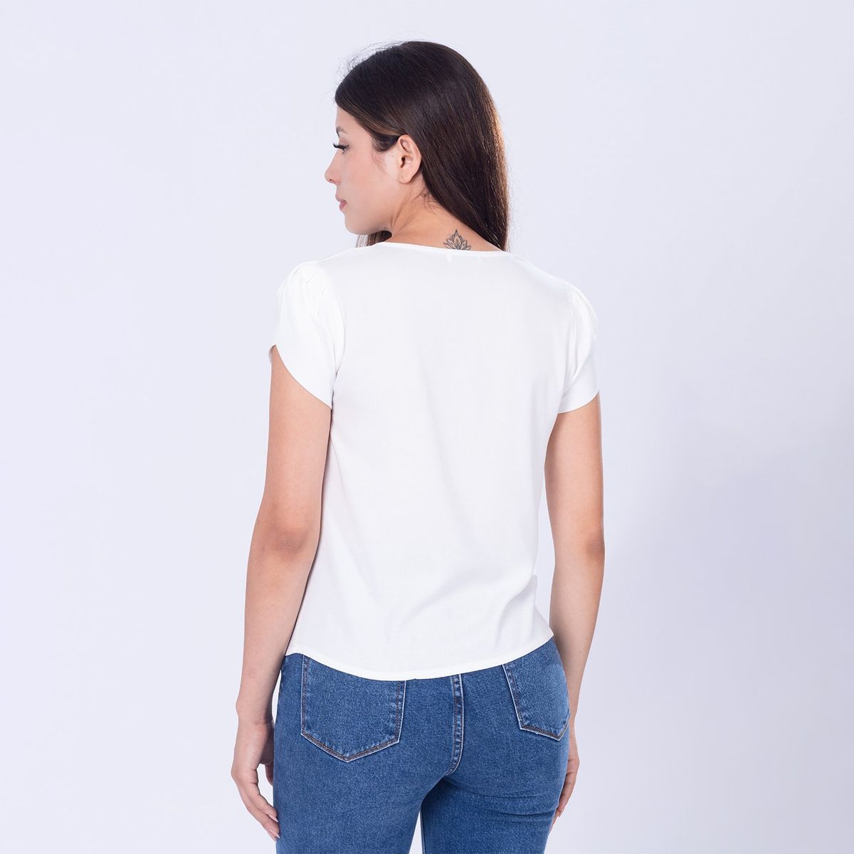 MOCALY - Blusa Casual Mujer Manga Tulipán