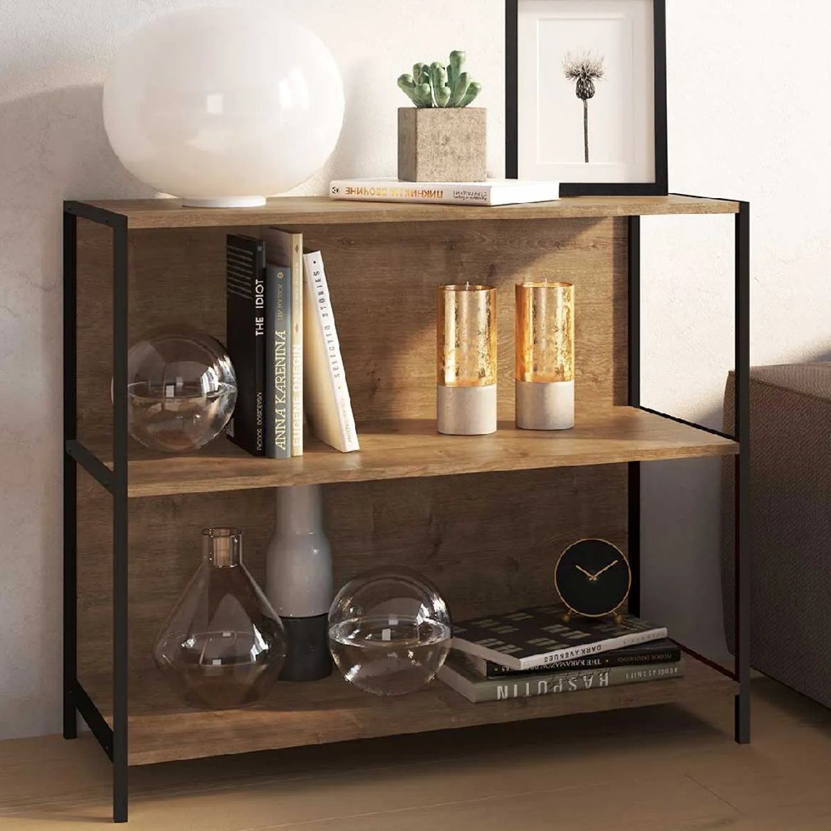 NACION MUEBLES - Estante Nacion Muebles Giulio Color Miel