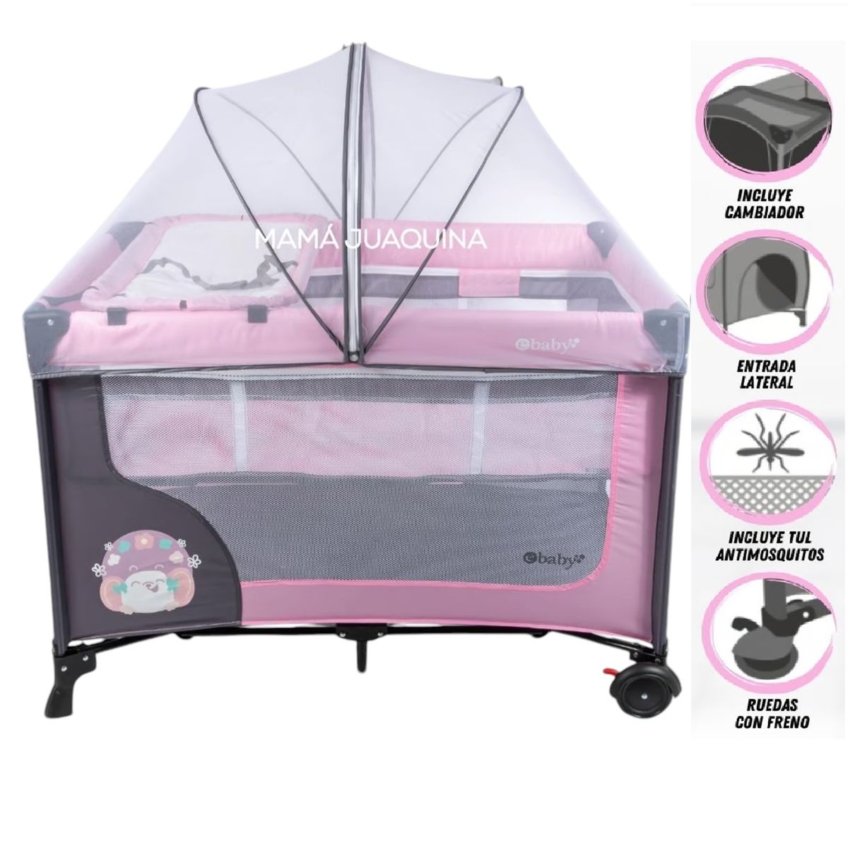 EBABY - CUNA CORRAL DE LUJO  LUUBORN  EDICIÓN LIMITADA AZUL