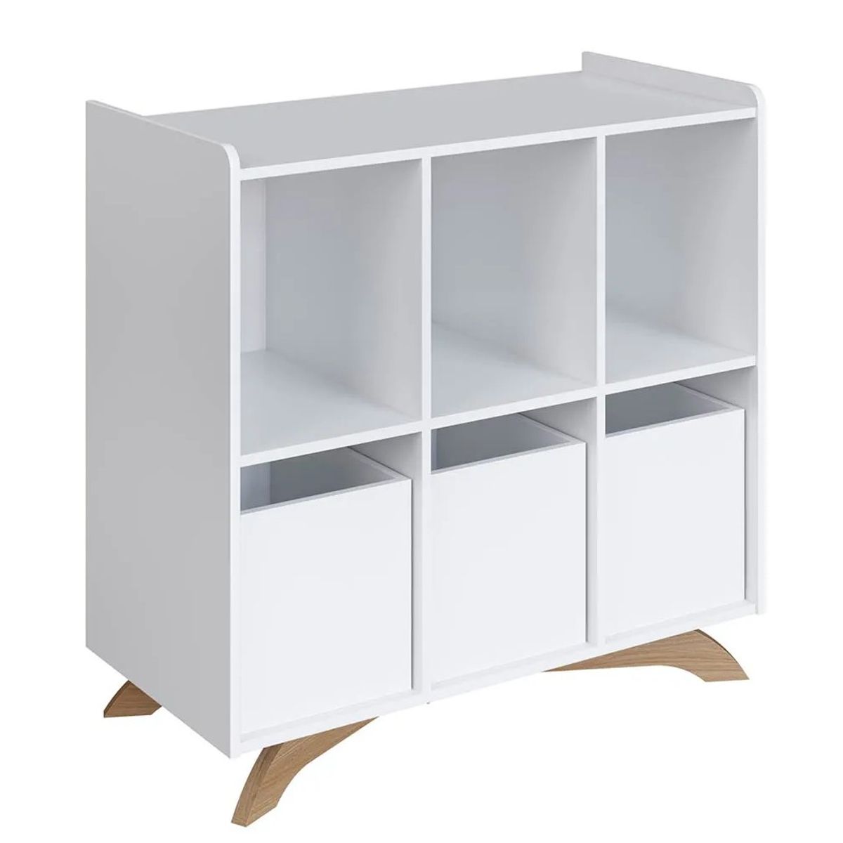 NACION MUEBLES - Juguetero Nacion Muebles Carmine Color Blanco