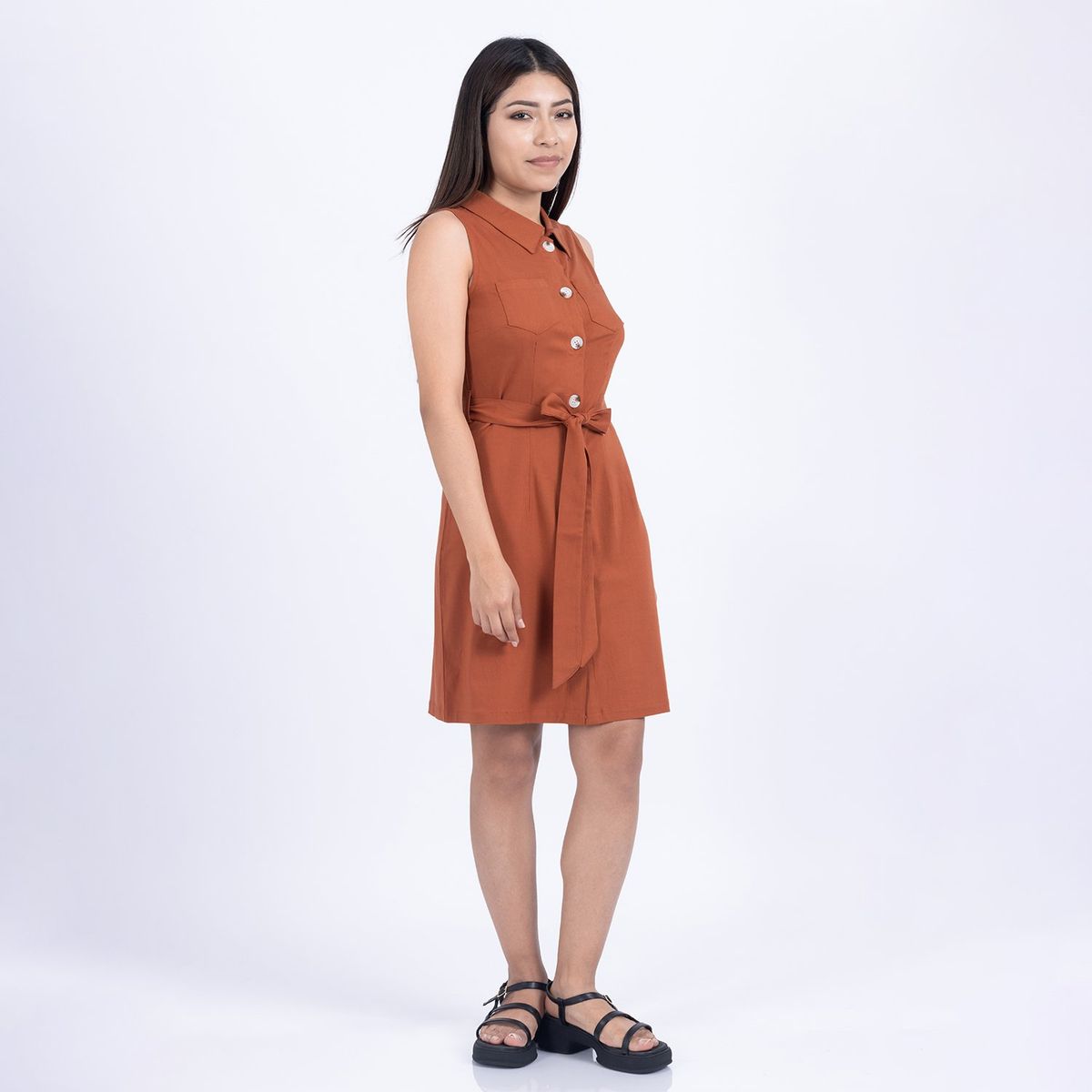 MOCALY - Vestido Casual de Mujer en Rayón Licrado