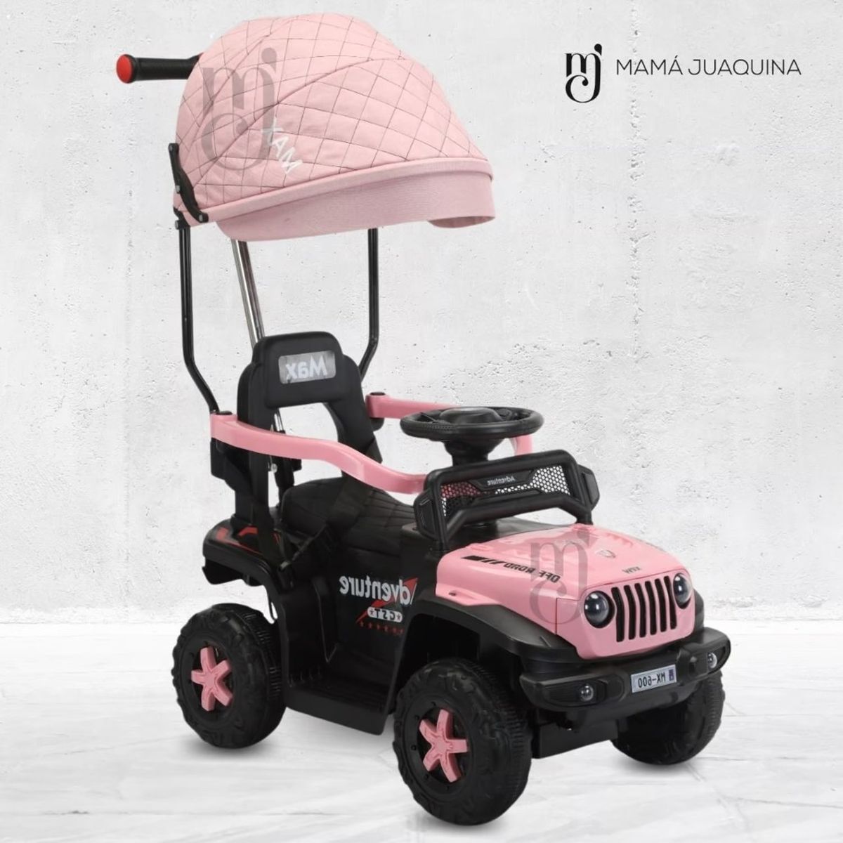 GENERICO - Correpasillo Guiador Buguie bluetooth Sonido y Luces Rojo