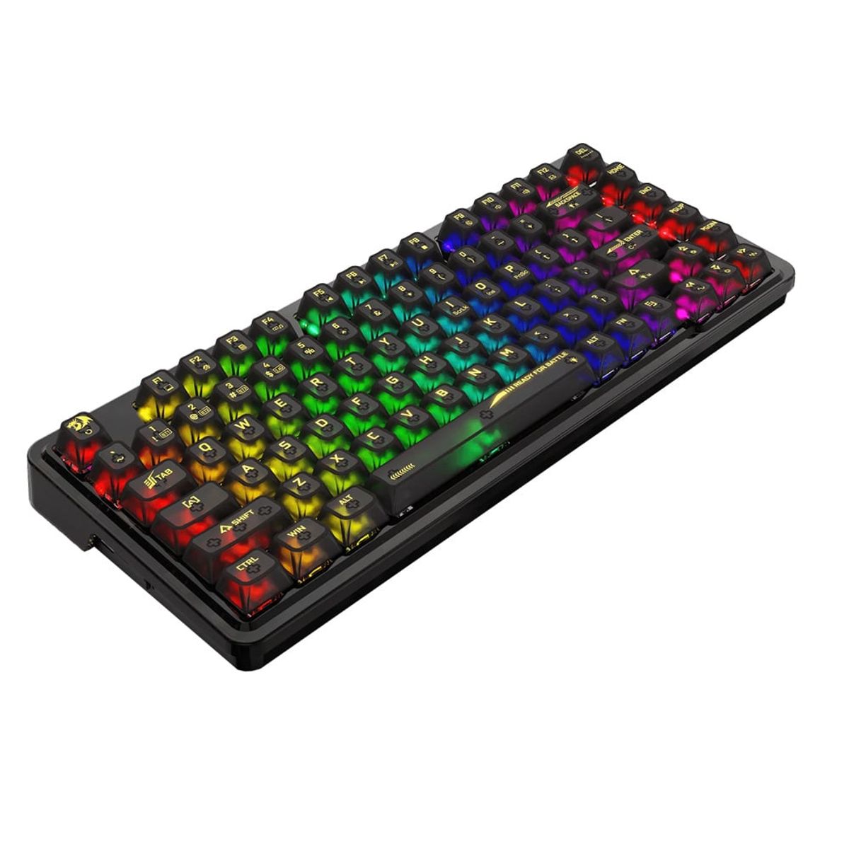 REDRAGON - Teclado Redragon ELF PRO Black K649CTB RGB-PRO Wireless English