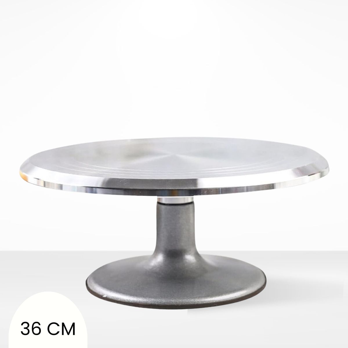 GENERICO - Bailarina para Decorar Tortas Base Giratoria Acero 36cm