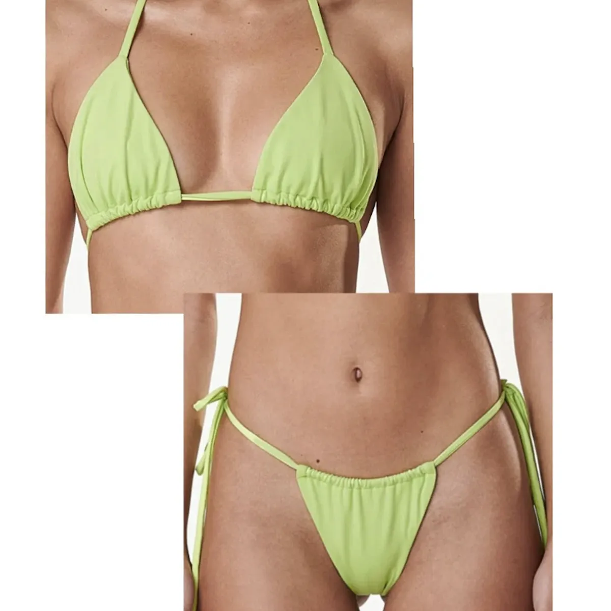 SOLARY - Bikini 2 Piezas Brasilero Verde Claro