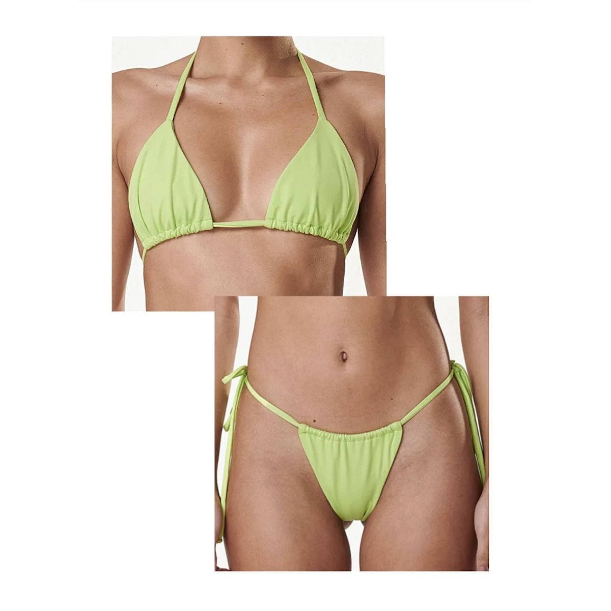 SOLARY - Bikini 2 Piezas Brasilero Verde Claro