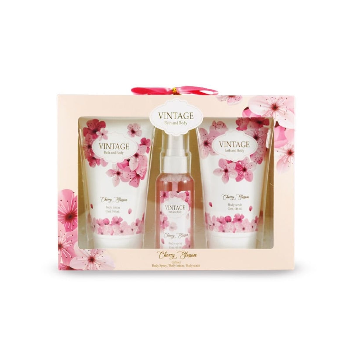 OEM - Body Spry + Fragancia Corporal + Body Scrub Cherry Blossom