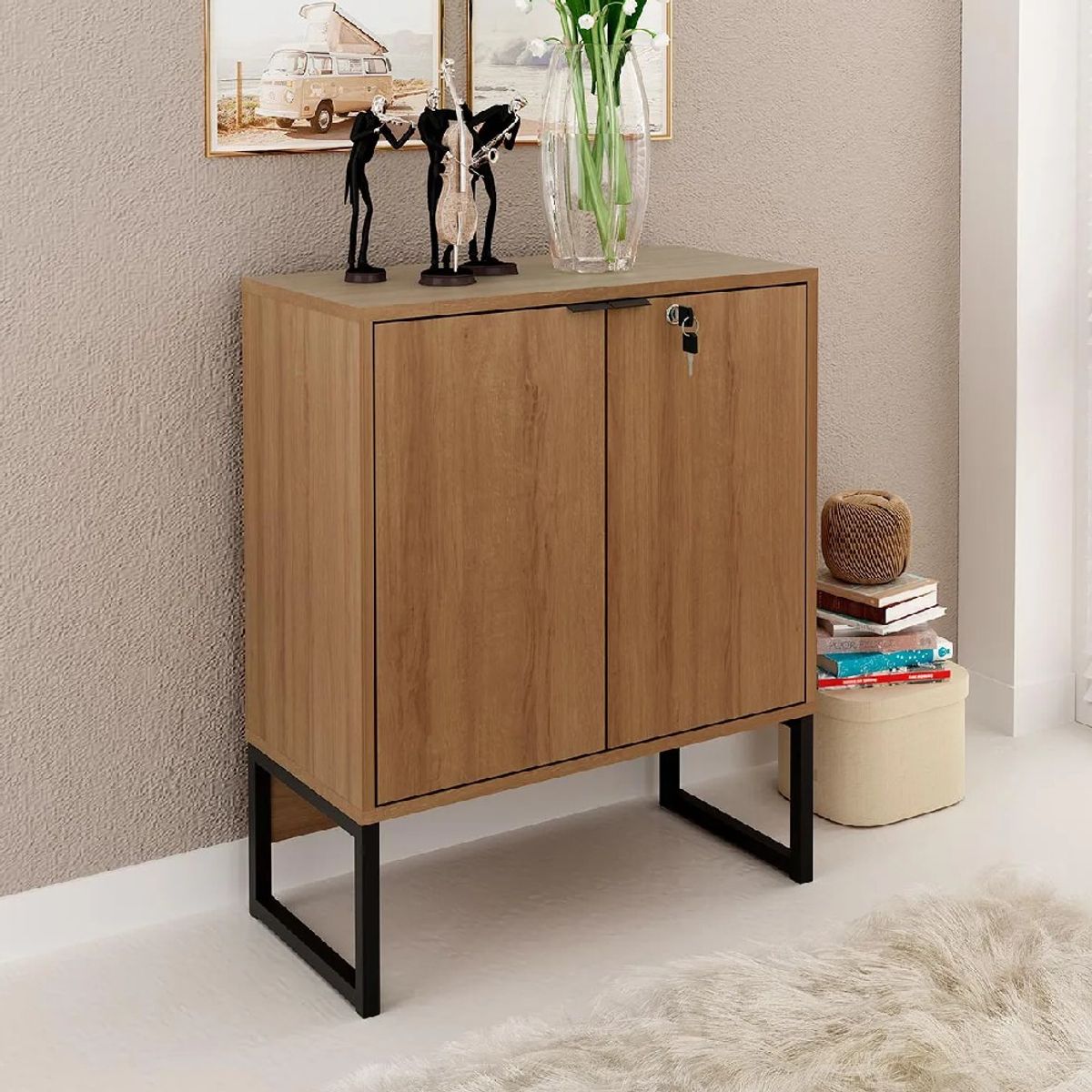 NACION MUEBLES - Librero Nacion Muebles Anna Color Rovere