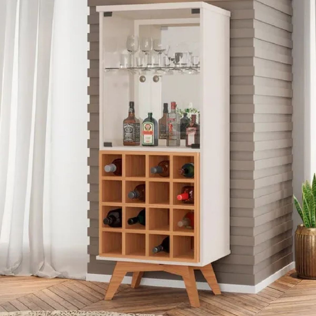 NACION MUEBLES - Bar Nacion Muebles Aristide Color Blanco