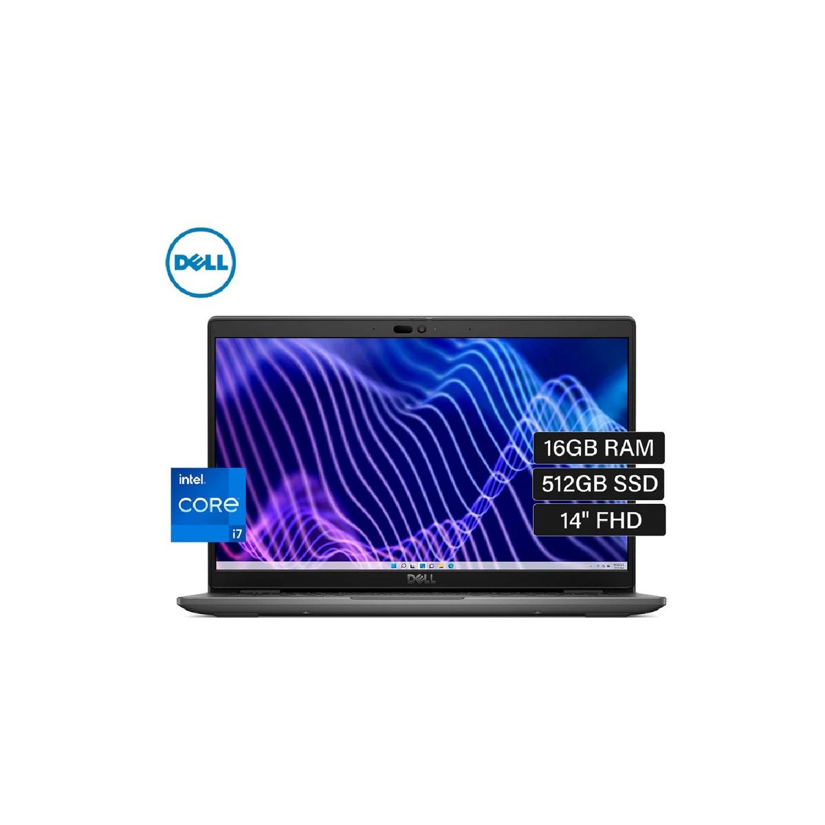 DELL - Laptop Dell Latitude 3440 14" FHD, Intel I7-1355U, 16GB DDR4, 512GB SSD, Windows 11 Pro, Gris oscuro