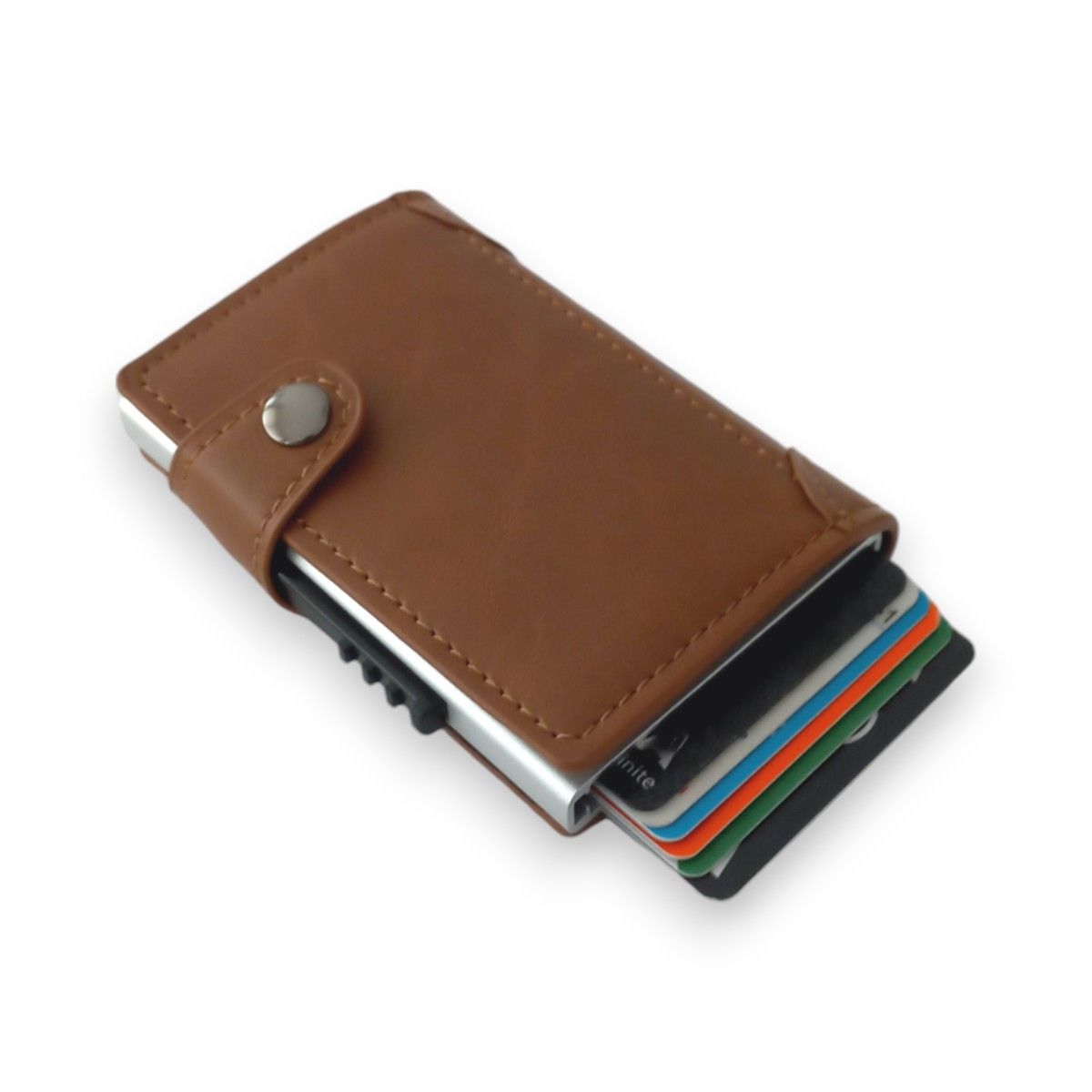 GENERICO - Billetera Cardholder modelo Clásico - Apricot - Tecnología RFID