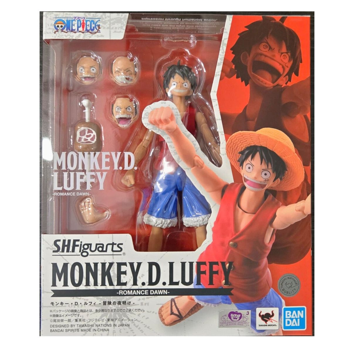 BANDAI - One Piece SH Figuarts Monkey D Luffy Romance Dawn