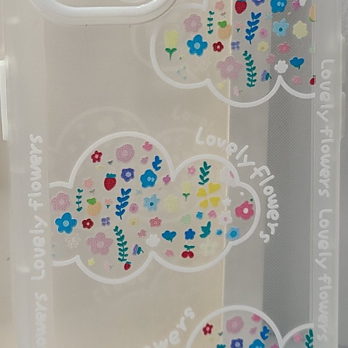 GENERICO - Case Tipo espejo de Silicona Kawaii de nubes  para Iphone 14