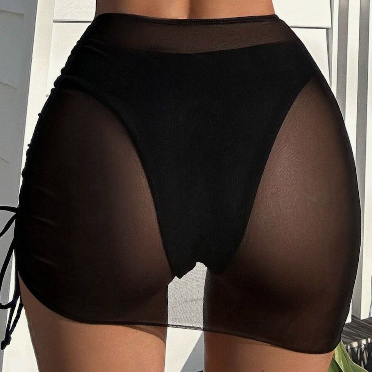 SOLARY - Falda Tul Playera Negra