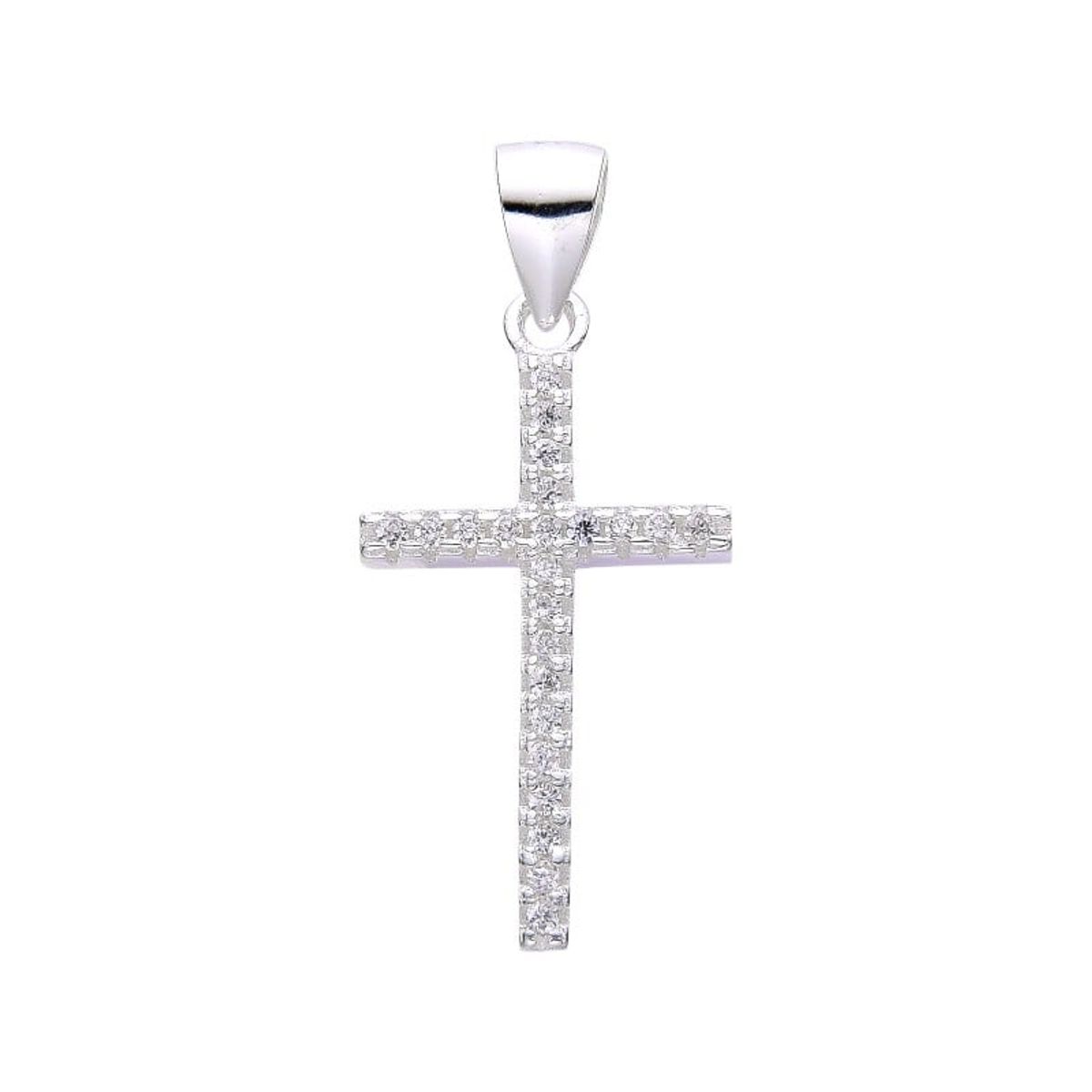 SANTORAL - Dije Cruz Brillo - Plata