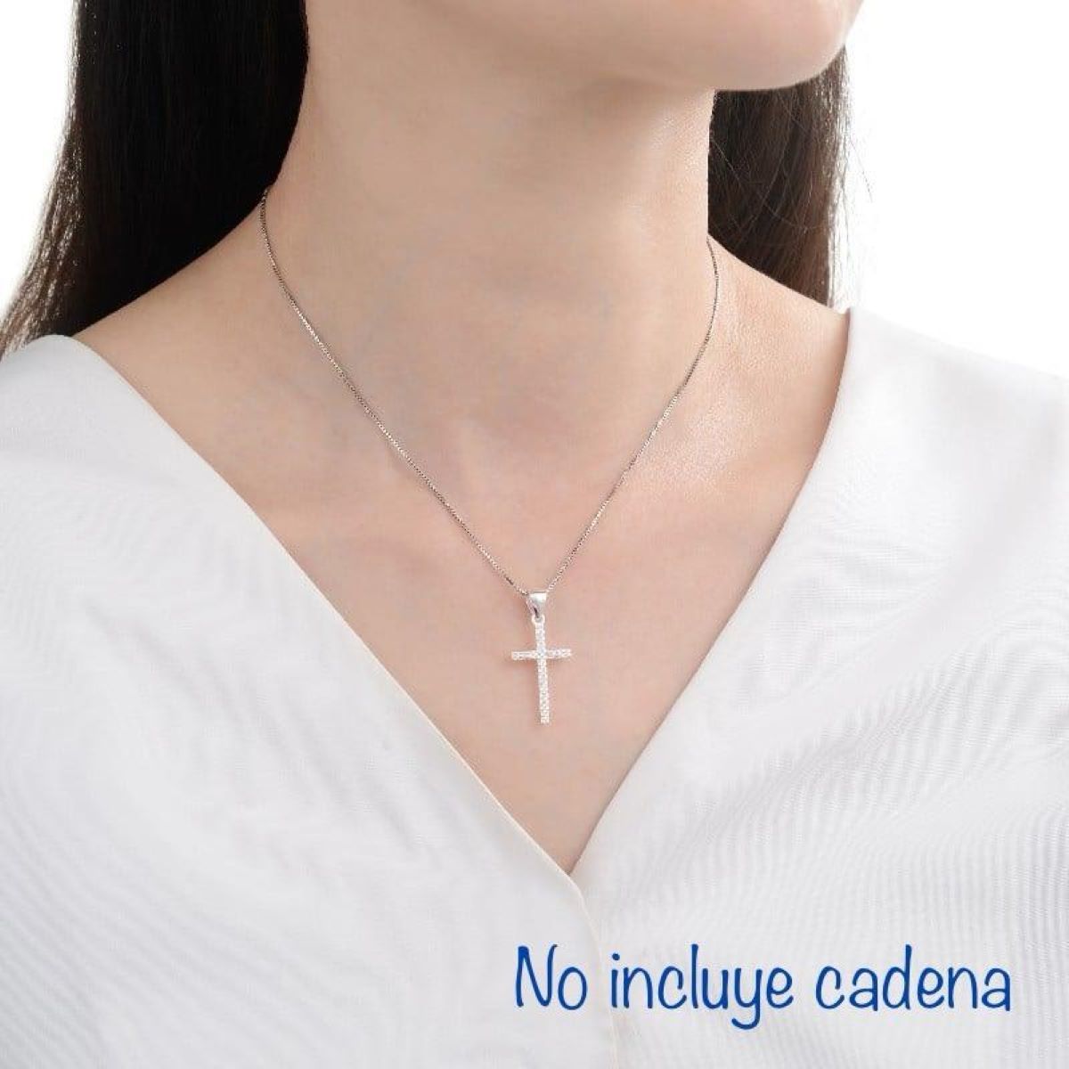 SANTORAL - Dije Cruz Brillo - Plata