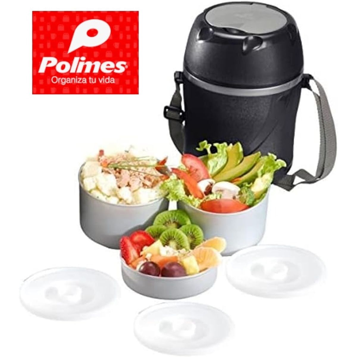 POLIMES - Lonchera para alimentos termica 1.50 lt.  Polimes