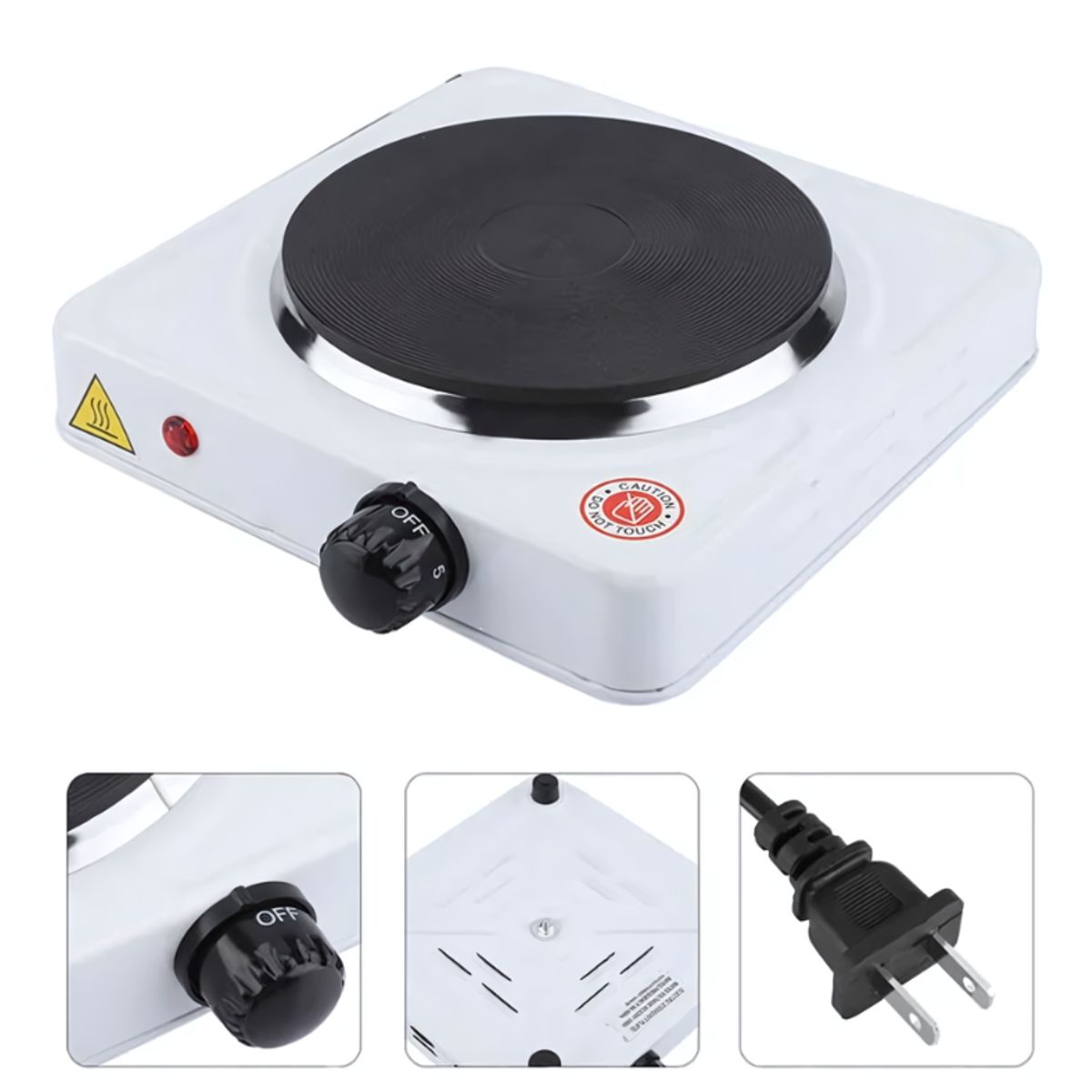 GENERICO - Kit moka italiana acero 9 tz + cocina eléctrica