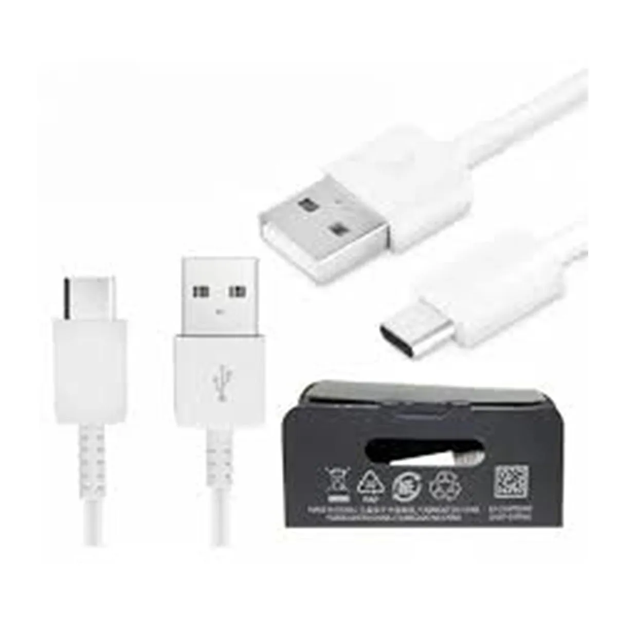 GENERICO - Cable Entrada Usb - C Para Galaxy S10 S10plus S10E BLANCO