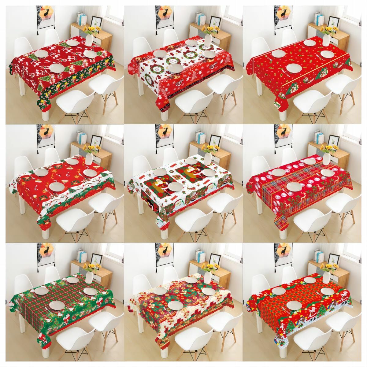 GENERICO - Manteles de Navidad Elegantes 150x220cm