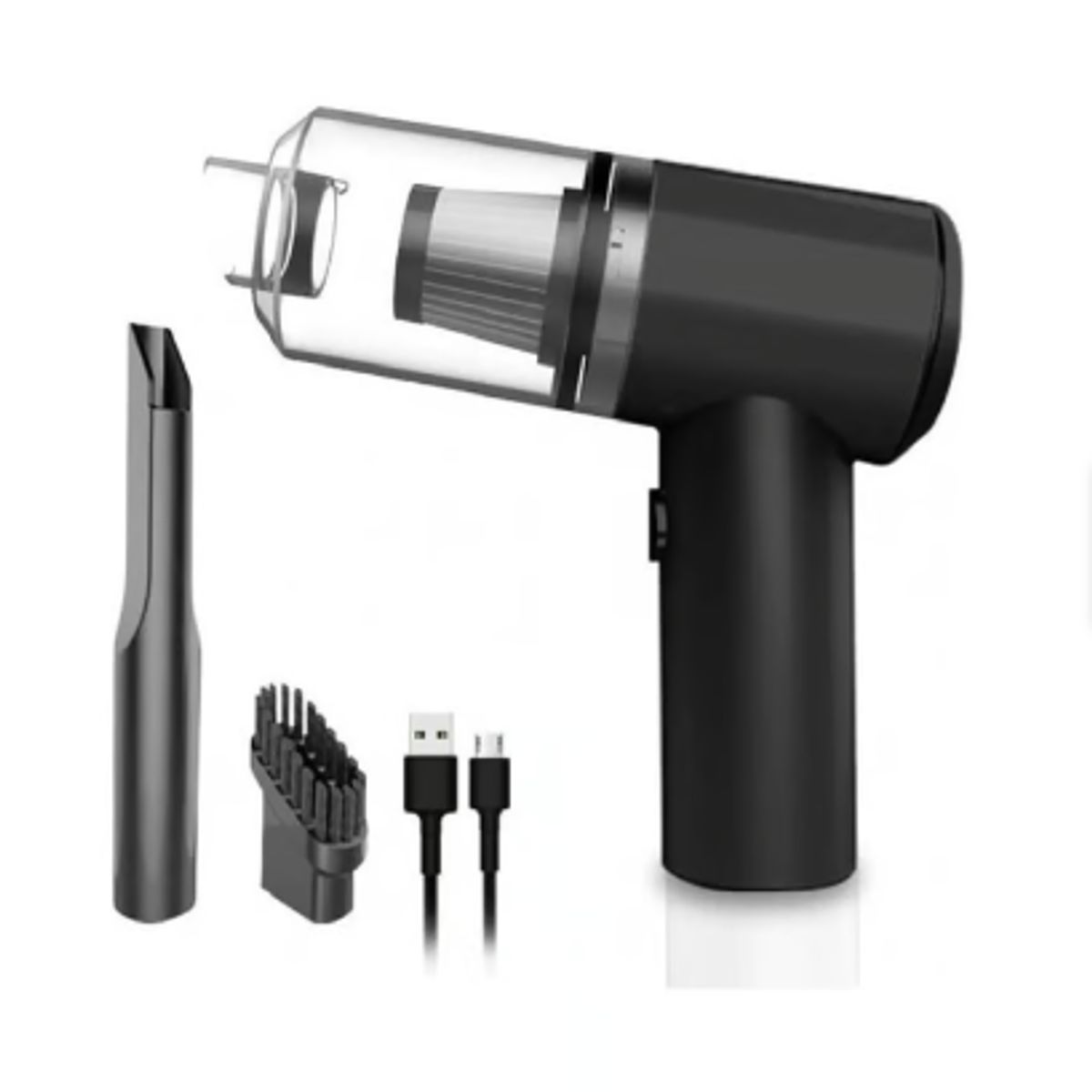 GENERICO - Aspiradora de Mano 2en1 Inalámbrica Recargable Hogar y Auto