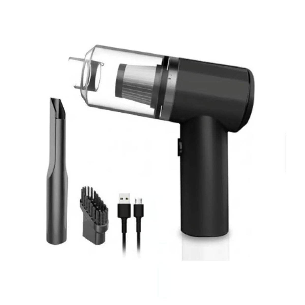 GENERICO - Aspiradora de Mano 2en1 Inalámbrica Recargable Hogar y Auto