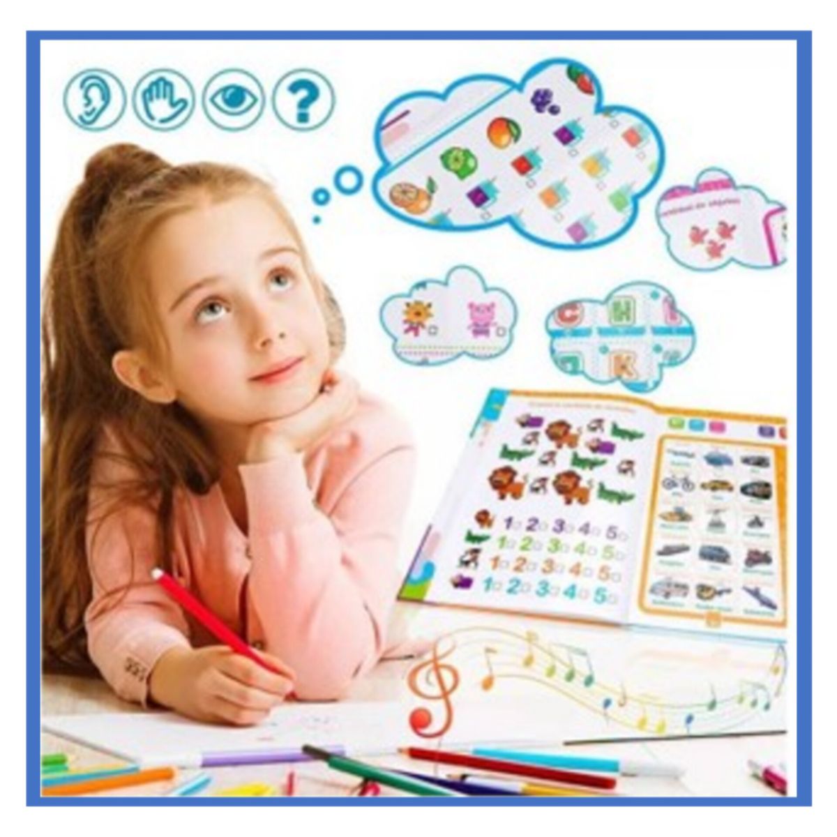 OEM - Libro didactico con sonidos en español e inglés