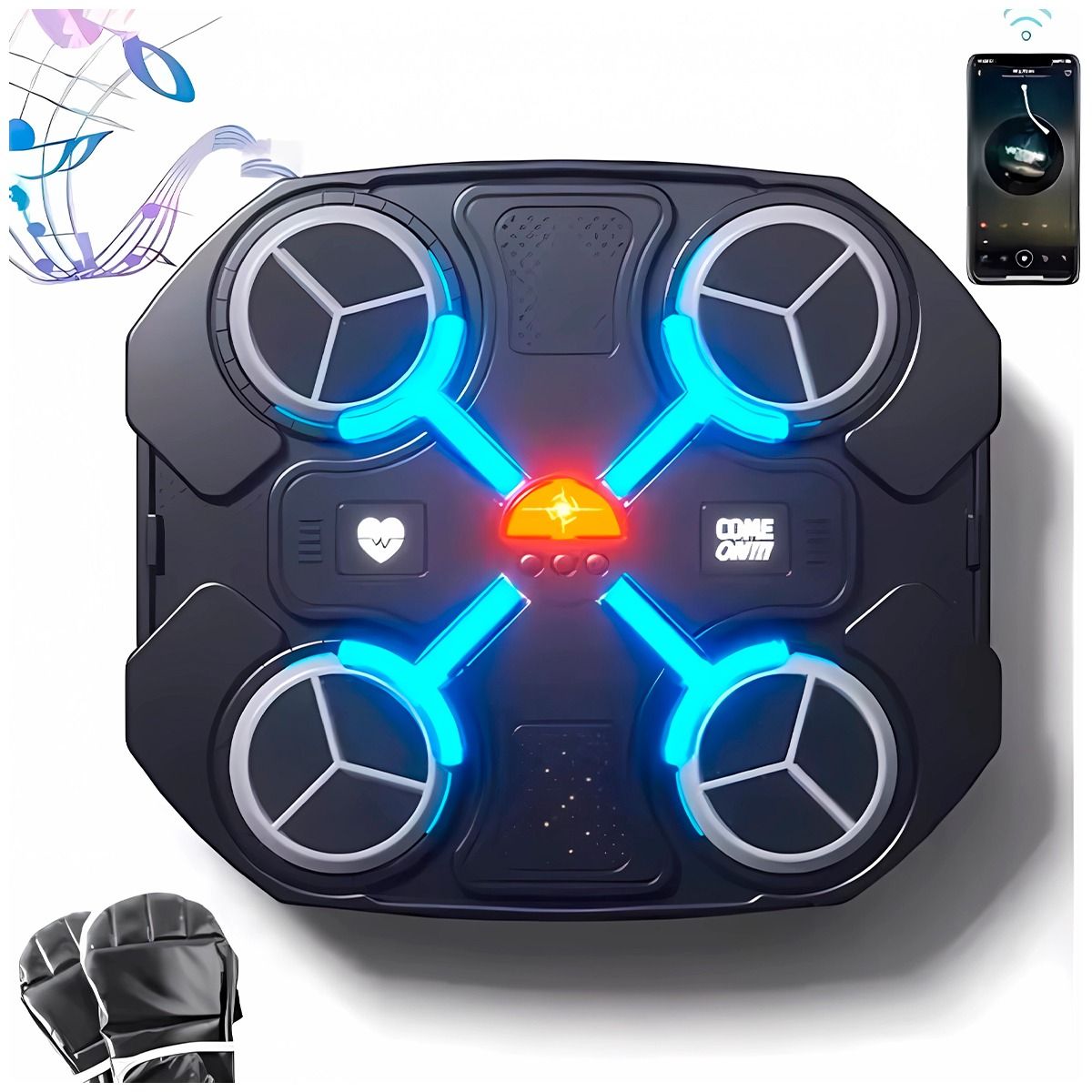 GENERICO - Maquina De Boxeo Musical Bluetooth Niños