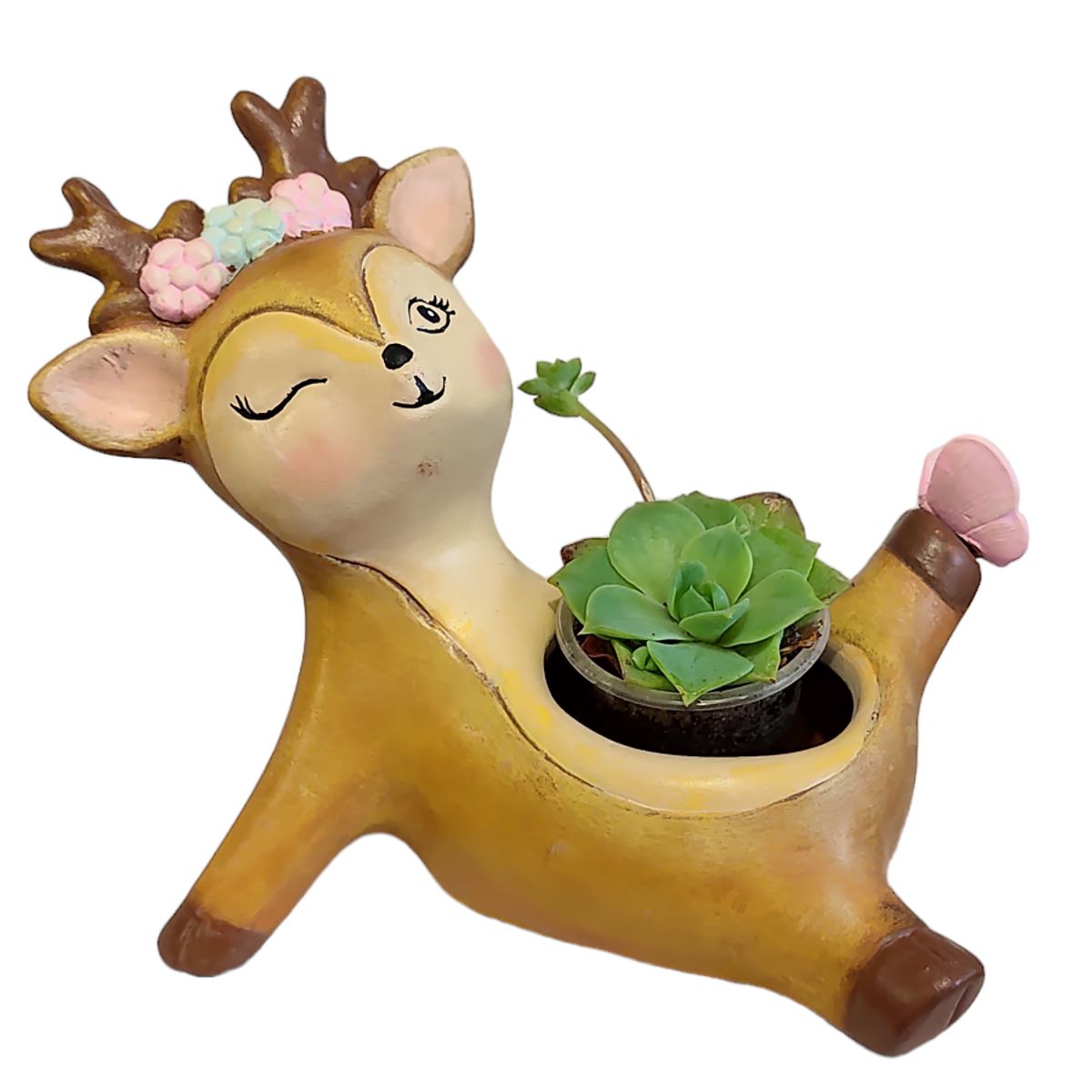 GENERICO - Maceta macetero Reno Pintada a Mano