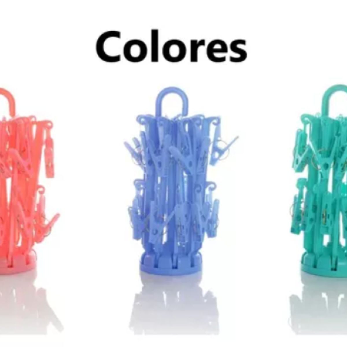 GENERICO - Colgador perchero de ropa con 16 ganchos VERDE