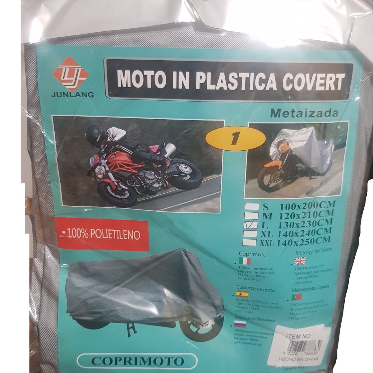 GENERICO - Cobertor XL Impermeable Para Motocicleta