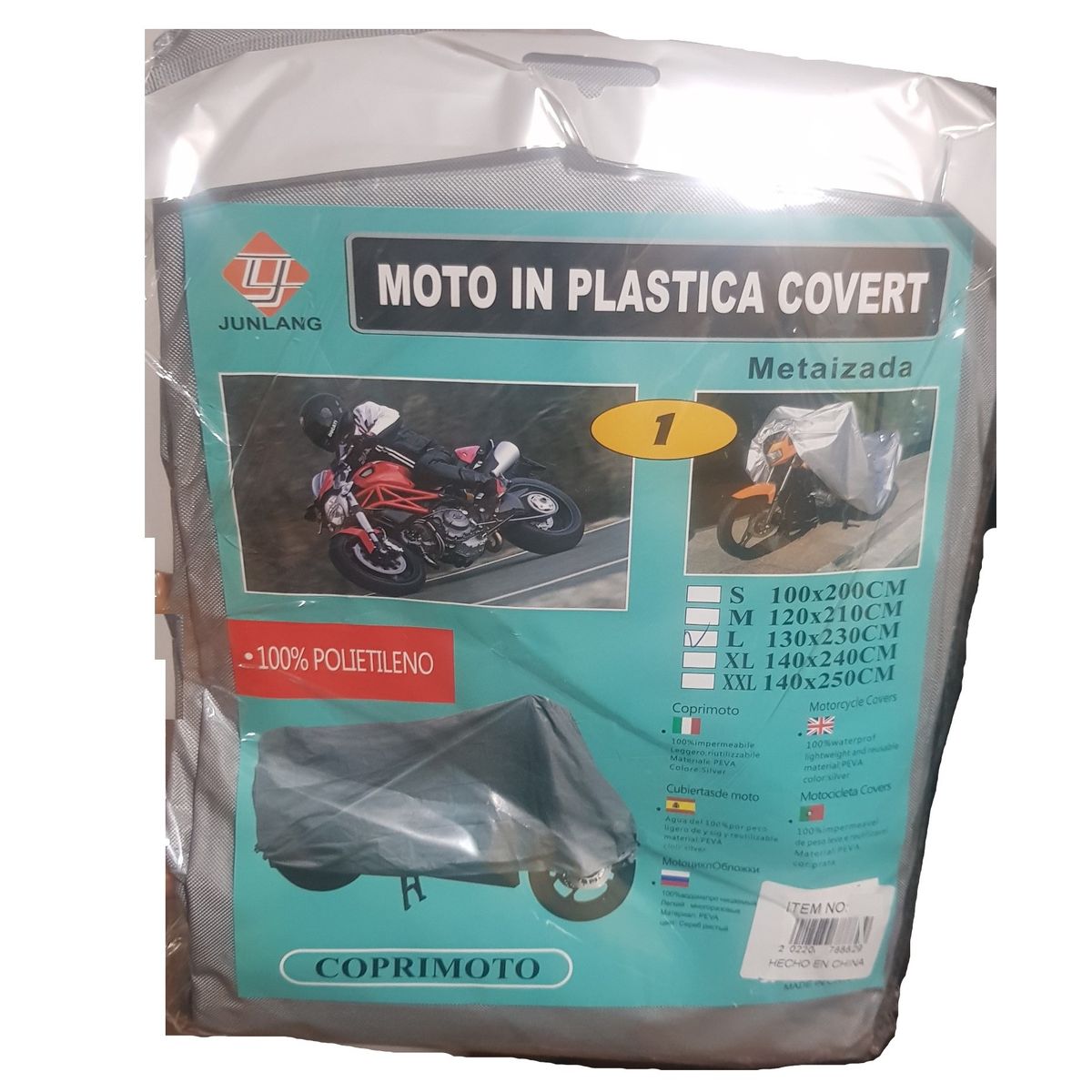 GENERICO - Cobertor XL Impermeable Para Motocicleta